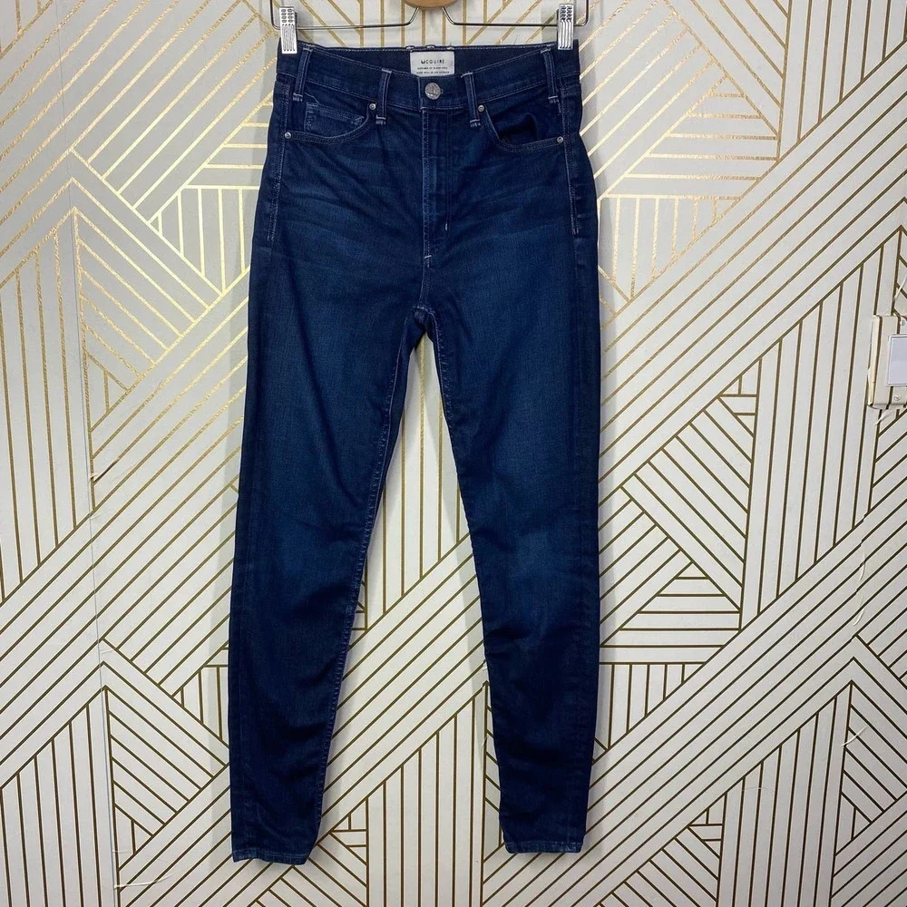 MCGUIRE 15A Newton Skinny Jeans‎ in Dark Wash Blue Size US 27 - Picture 2 of 12